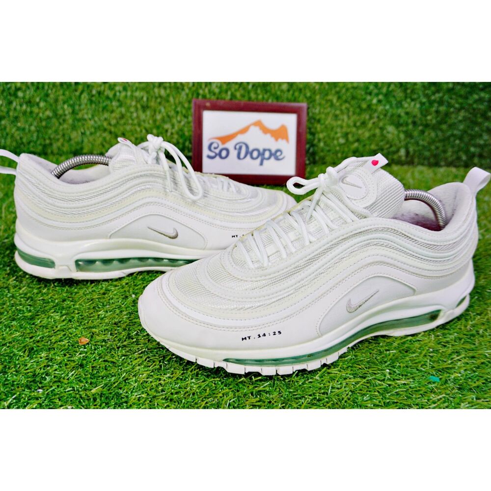 Nike Air Max 97 White and Green Men's Shoes